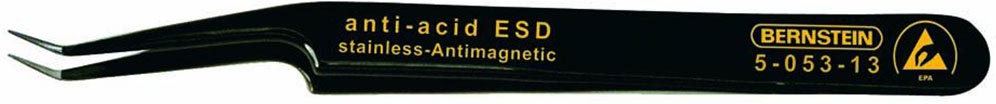 Anti-Static-SMD-Antistatic-ESD-tweezers-110-mm-obliquely-angled-very-sharply-pointed-ESD-5-053-13-b00-esd-pinzetten-smd-tweezers
