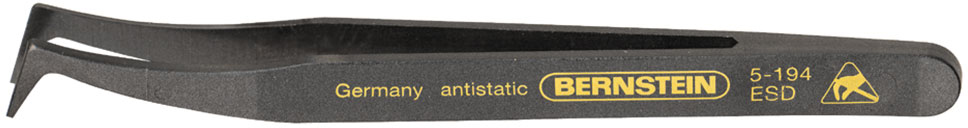 Anti-Static-ESD-EGB-Schutz-Antistatic-ESD-tweezers-120-mm-bent-pointed-tips-conductive-5-194-b00-esd-pinzetten-kunststoff-tweezers-plastic