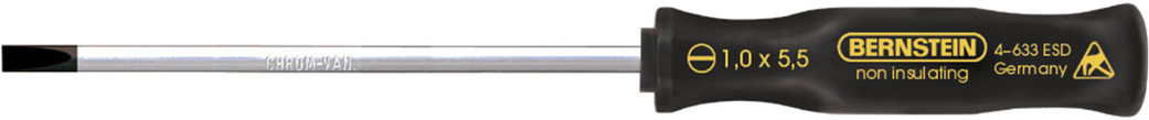 Anti-Static-ESD-Screwdriver-dissipative-special-square-pattern-handle-4-633-b00-esd-schraubendreher-schlitz-screwdriver-slotted