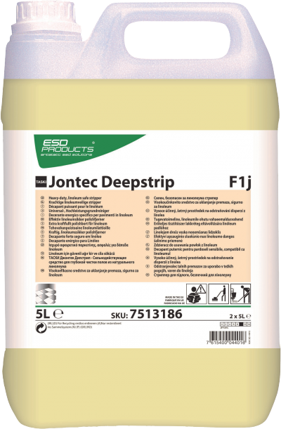 Taski Jontec Deepstrip - Powerful linoleum safe stripper. Especially for use on alkali-sensitive floors.