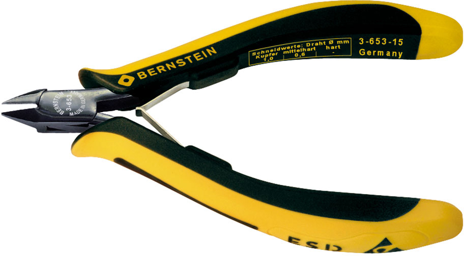 Anti-Static-Mini-side-cutters-Antistatic-EUROline-120-mm-3-653-15-b00-esd-zangen-elektronik-seitenschneider-pliers-electronics-side-cutters