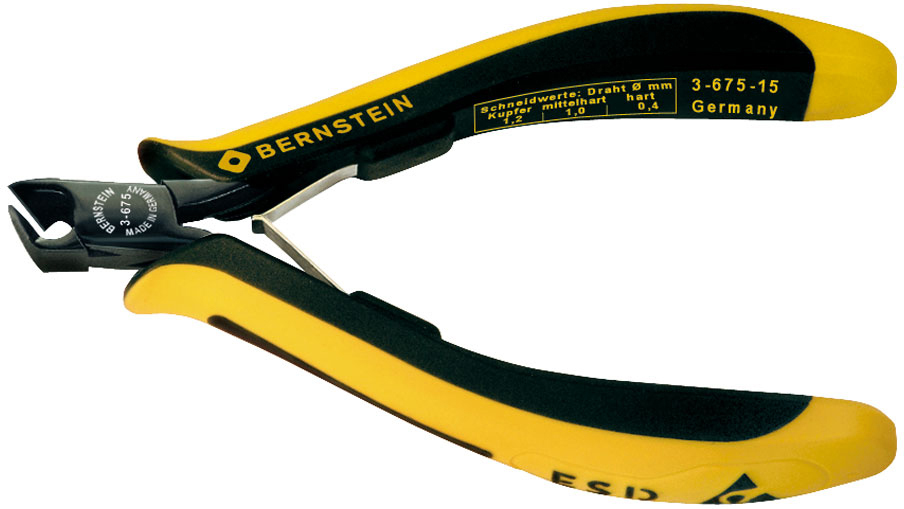 Anti-Static-Oblique-Top-cutters-Antistatic-3-675-15-b00-esd-zangen-elektronik-schraegvornschneider-pliers-electronics-oblique-top-cutters