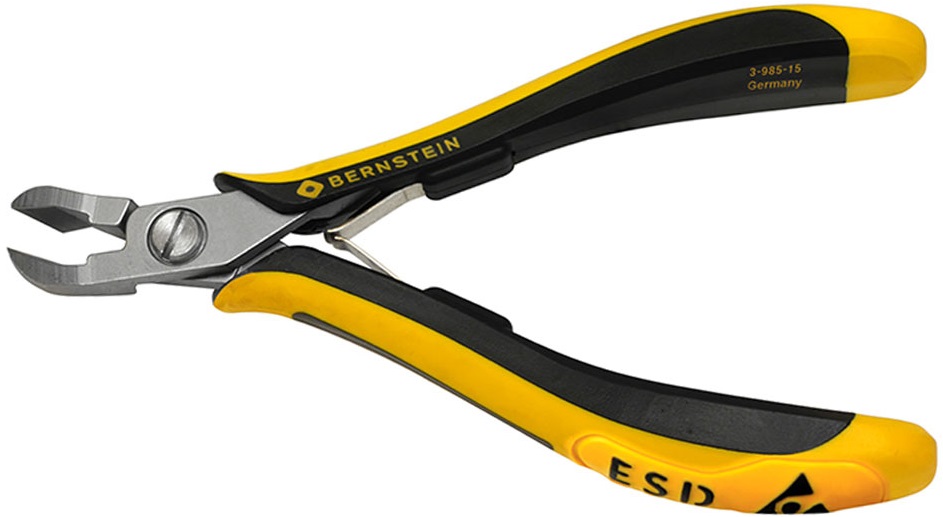 Anti-Static-ESD-Antistatic-Oblique-top-cutters-TECHNI3-985-15-b00-esd-zangen-elektronik-schraegvornschneider-pliers-electronics-oblique-top-cutters