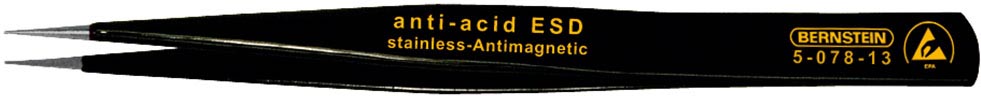 Anti-Static-SMD-Antistatic-ESD-tweezers-127-mm-tapering-1.0-mm-width-ESD-coating-5-078-13-b00-esd-pinzetten-smd-tweezers