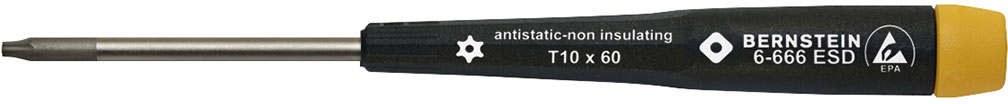 Anti-Static-ESD-Antistatic-TORX-ESD-Screwdriver-T-10-bore-hole--dissipative-ESD-handle-6-666-L-b00-esd-torx-schraubendreher-t-10-screwdriver
