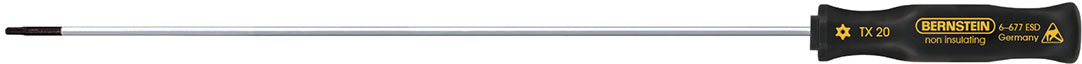 Anti-Static-ESD-Antistatic-TORX-ESD-Screwdriver-T-20-bore-hole-blade-length-300-mm-dissipativ-6-677-L-b00-esd-torx-schraubendreher-t-20-screwdriver