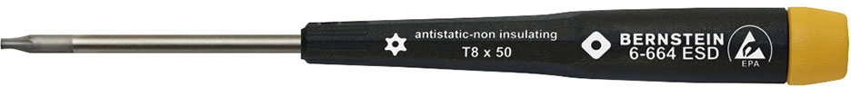Anti-Static-ESD-Antistatic-TORX-ESD-Screwdriver-T-8-bore-hole-dissipative-ESD-handle-6-664-L-b00-esd-torx-schraubendreher-t-8-screwdriver