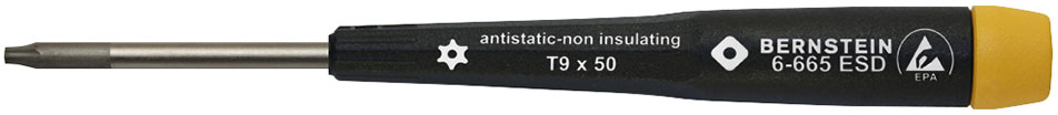 Anti-Static-ESD-Antistatic-TORX-ESD-Screwdriver-T-9-bore-hole-dissipative-ESD-handle-6-665-L-b00-esd-torx-schraubendreher-t-9-screwdriver