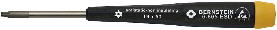 Anti-Static-ESD-Antistatic-TORX-ESD-Screwdriver-T-9-bore-hole-dissipative-ESD-handle-6-665-L-b00-esd-torx-schraubendreher-t-9-screwdriver