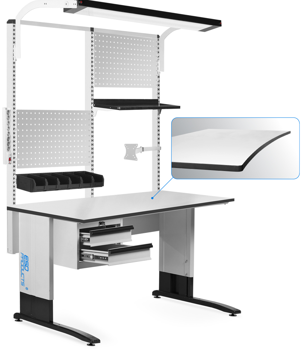 Anti-Static-Workbench-Premium-Ergonomic-Table-Top-Reeco-Noah-1200-x-800-mm-ESD-Products-AES