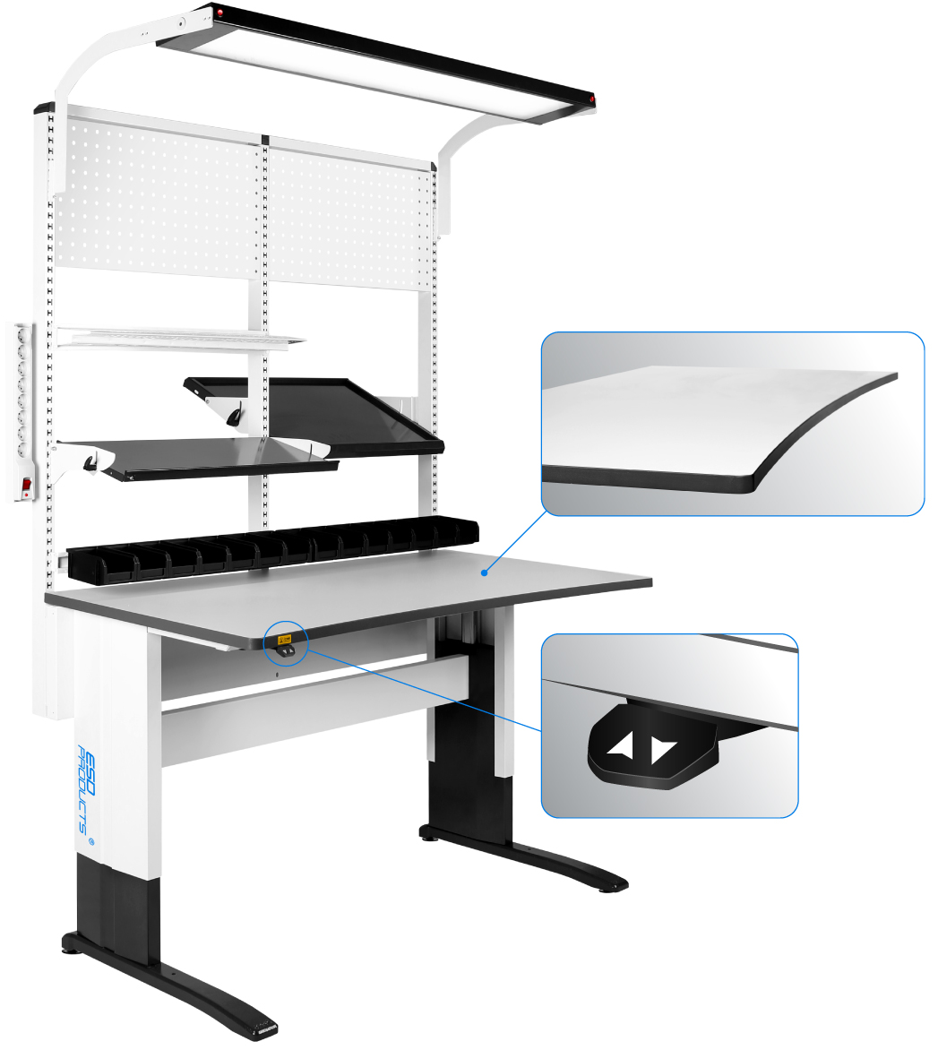 Anti-Static-Workstation-Motorized-Adjustable-Height-Ergonomic-Table-Top-Reeco-Robert-1200-x-800-mm-ESD-Products-AES