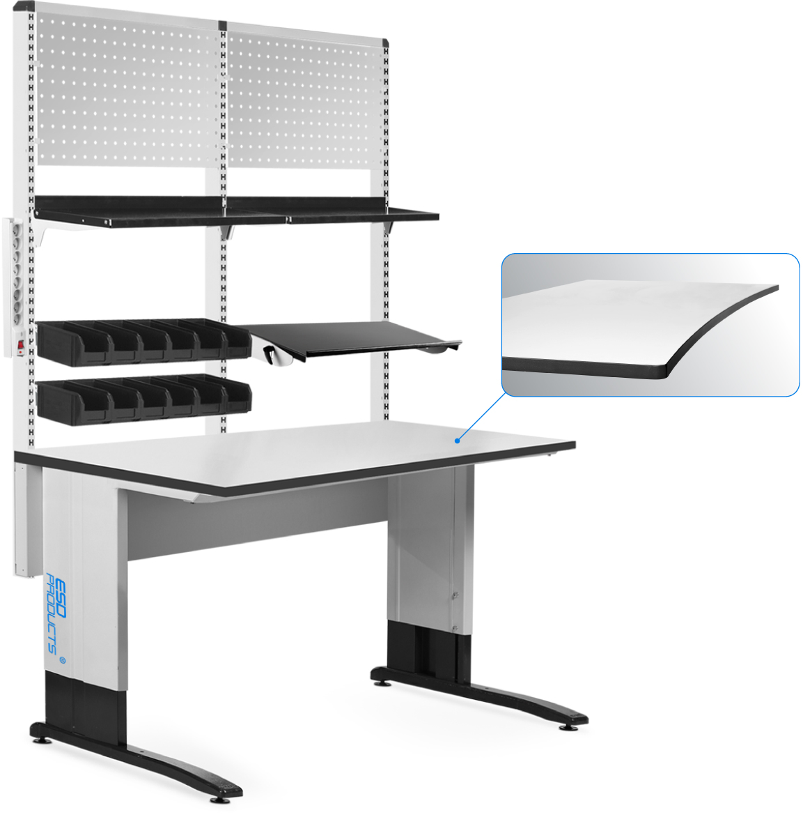 Anti-Static-Worktable-Premium-Ergonomic-Table-Top-Reeco-Ischa-1200-x-800-mm-ESD-Products-AES