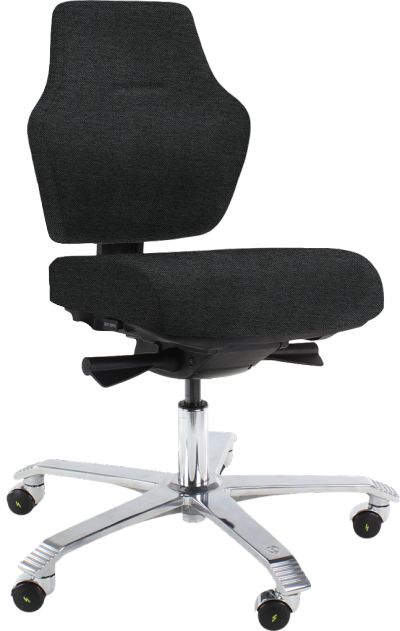 Score At Work ESD Flowmatic Chair Standard ESD Chair Anthracite Dralon D07 ESD