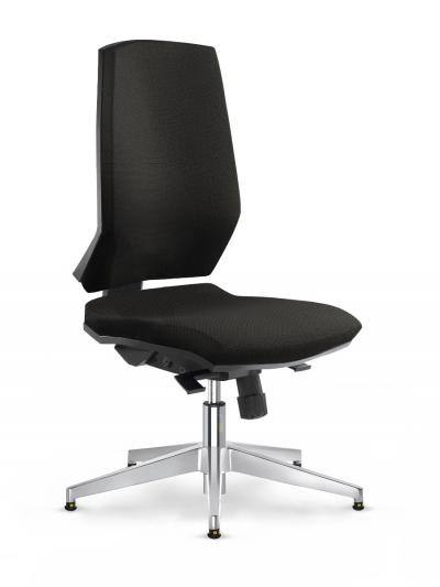 ESD Stream ESD Chair Black ESD Comfort Chairs with Glides ECH 280SY CHR ESD BL GL