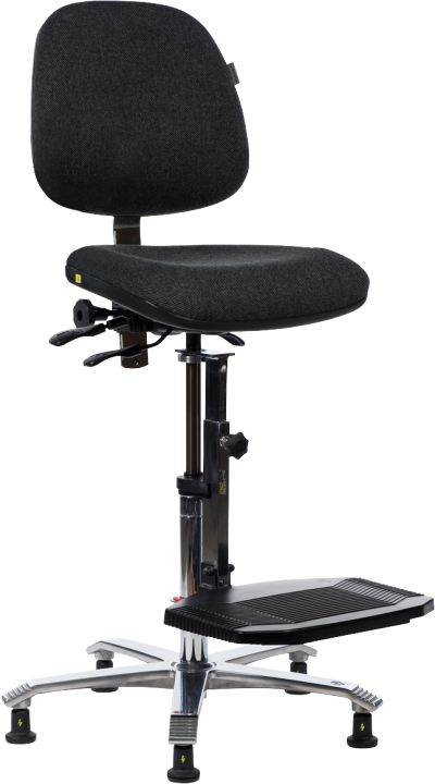 Ergo 2308 ESD Standard Chair with Adjustable Seat Angle Anthracite Dralon D07 ESD