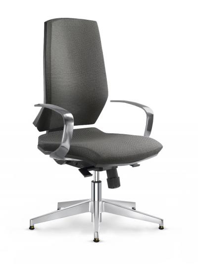 Grey ESD Chair Glides Aluminium Armrest ESD Stream Chairs Comfort