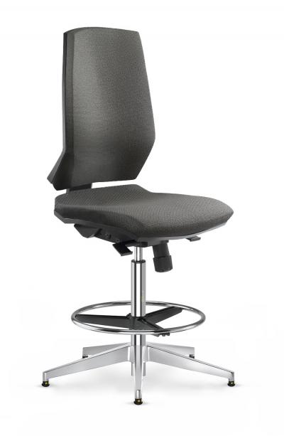 Grey ESD Chair Glides Gas Lift Footring ESD Stream Chairs Comfort