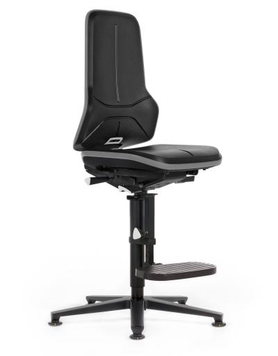 ESD Workplace Chair NEON 3 Footrest ESD Work Chair Permanent Contact Backrest Integral Foam ESD Flex Strip Grey Glides Bimos Workplace Chairs Interstuhl