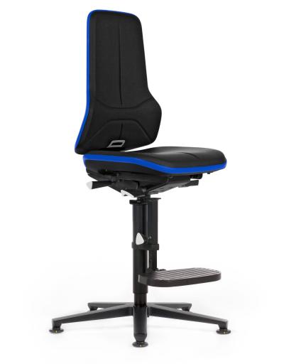 ESD Workplace Chair NEON 3 Footrest ESD Work Chair Permanent Contact Backrest Supertec ESD Flex Strip Blue Glides Bimos Workplace Chairs Interstuhl