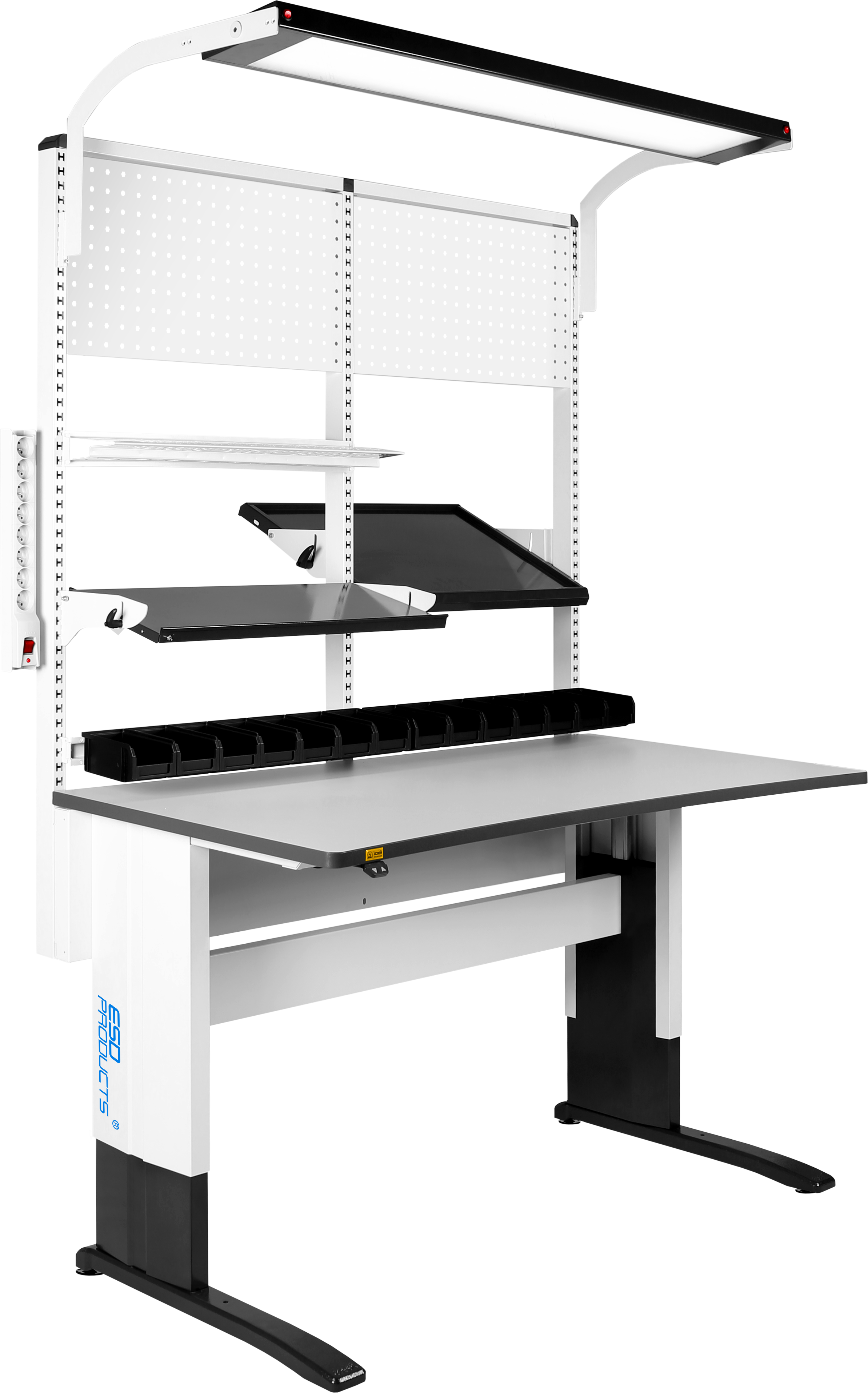 esd motorised workbench electric height adjustable standard rectangular
