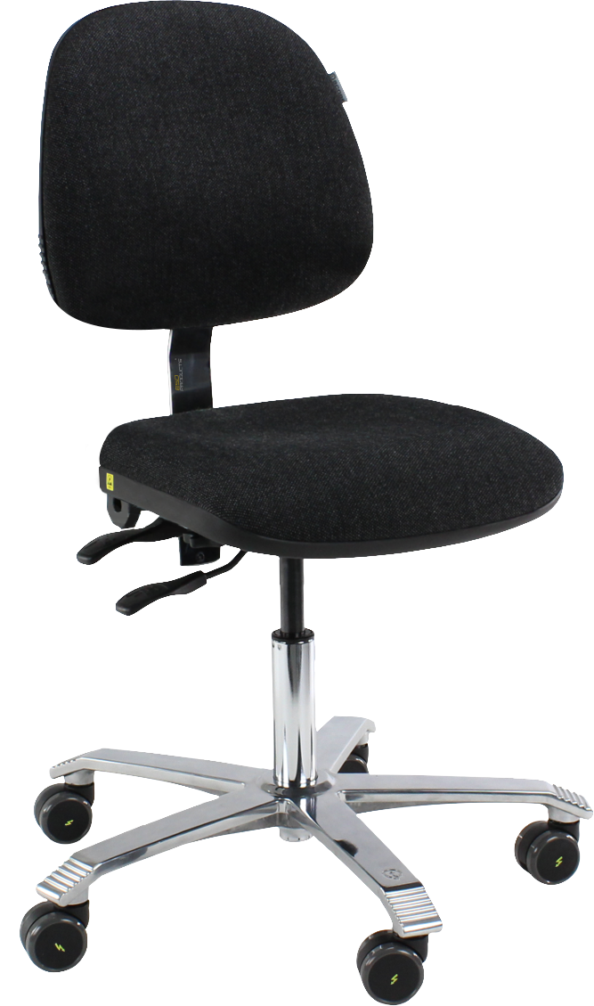 Ergonomic Chair Ergo 2300 ESD Adjustable Seat Angle Soft Castors