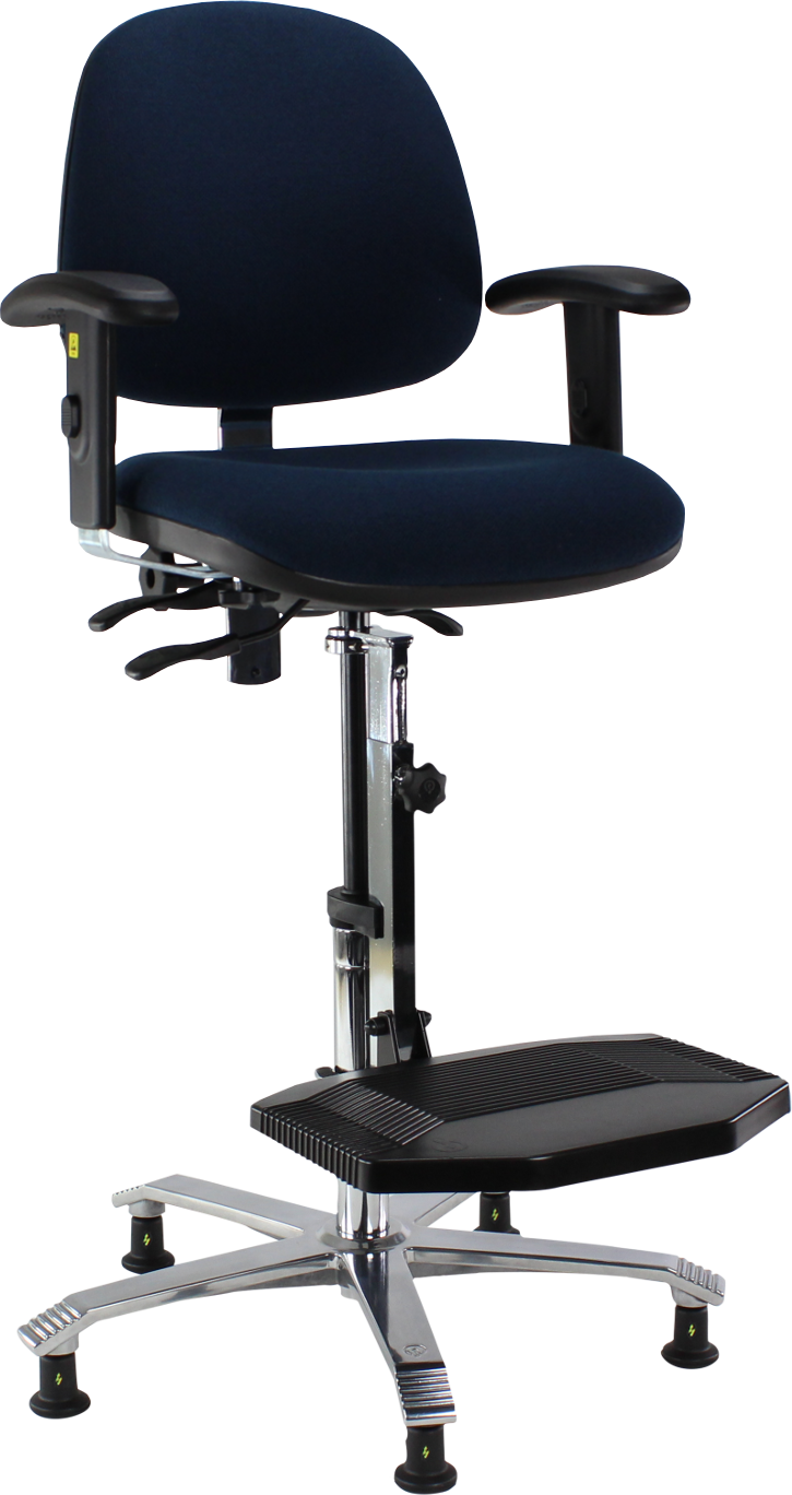 ESD Chair Ergo 2308 ESD Adjustable Seat Angle Armrest 5 ESD