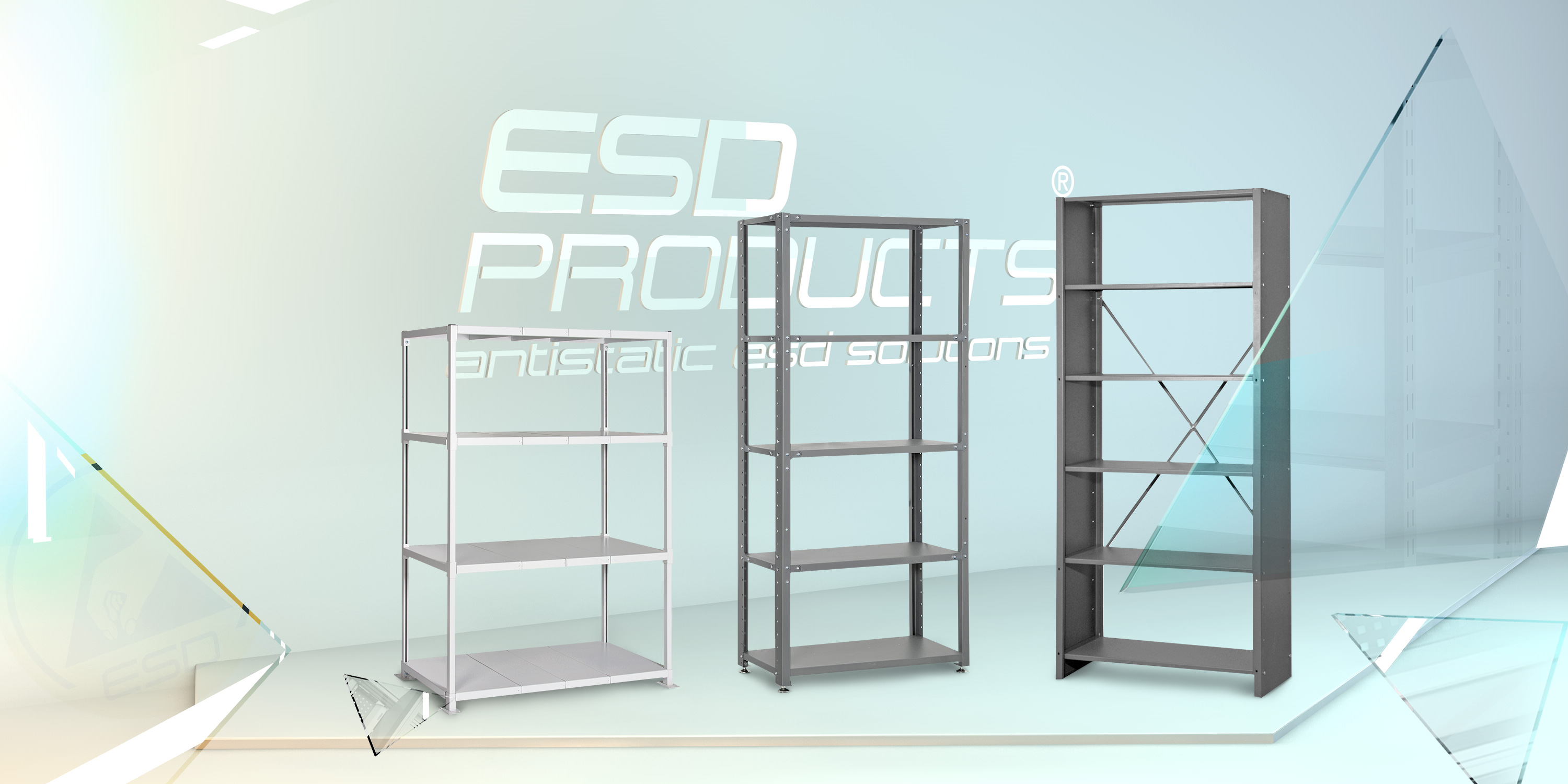 Antistatic ESD Furniture Storage ESD Rack Systems Shelvings