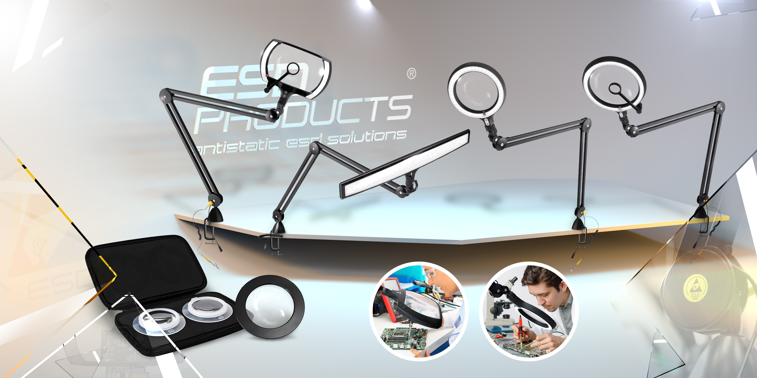 ESD-Magnifying-Lamps-Anti-Static-Magnifiers-Antistatic-ESD-Precision-Tools