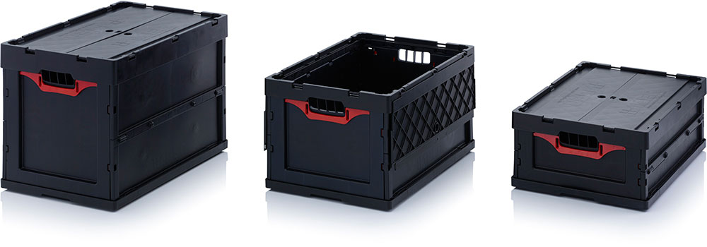 collapsible ESD containers - ESD foldable boxes - ESD foldable boxes